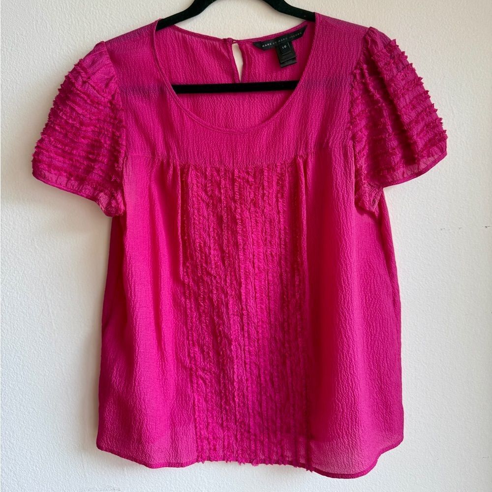 Marc By Marc Jacobs Fuchsia Blouse, size 10
